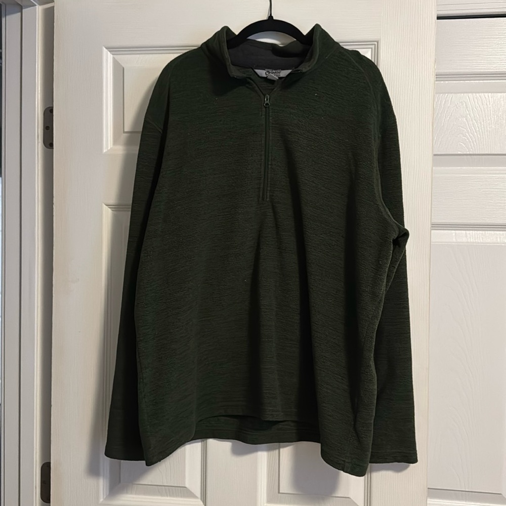 Gander Mountain forest green quarter zip